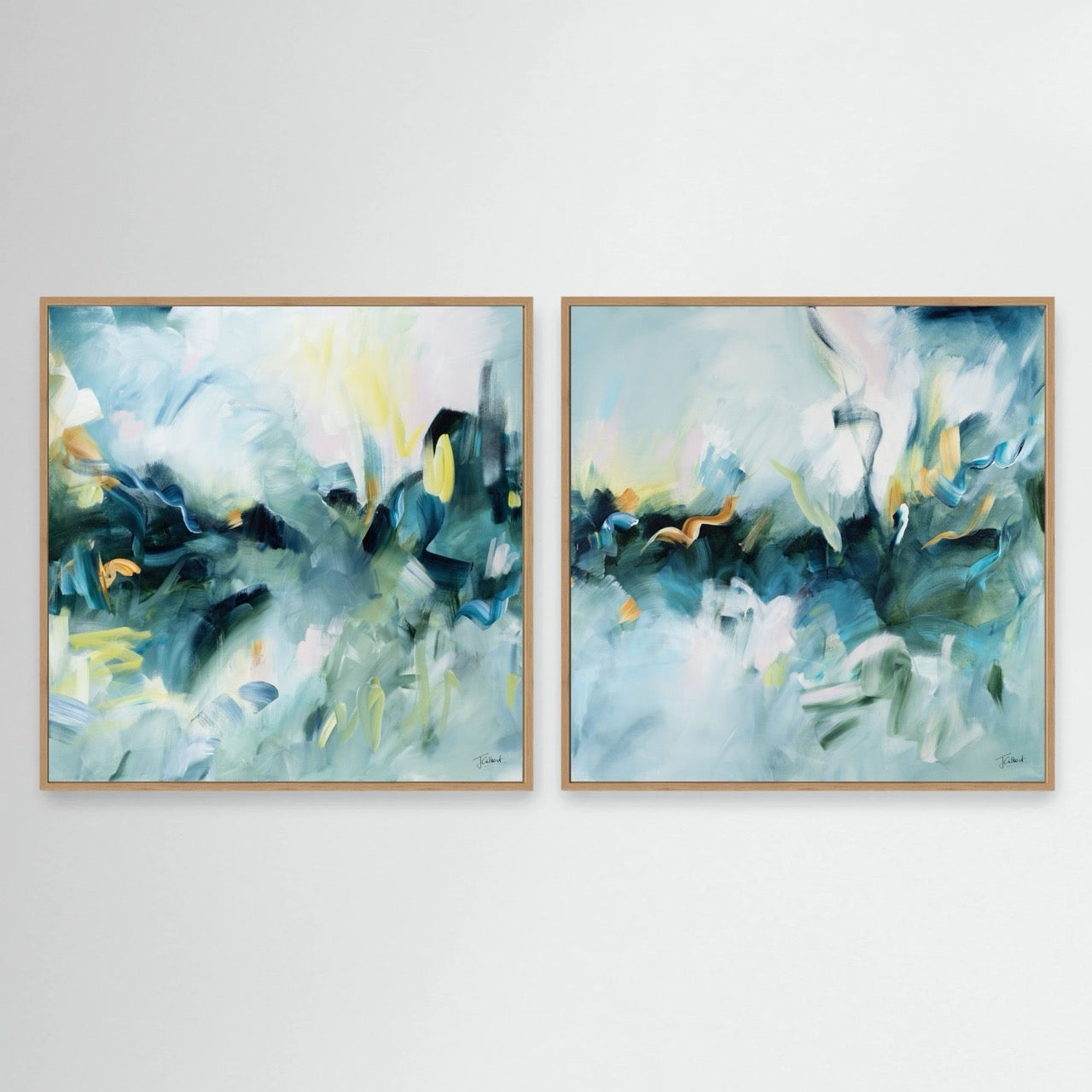 Movement in Blue (Pair)