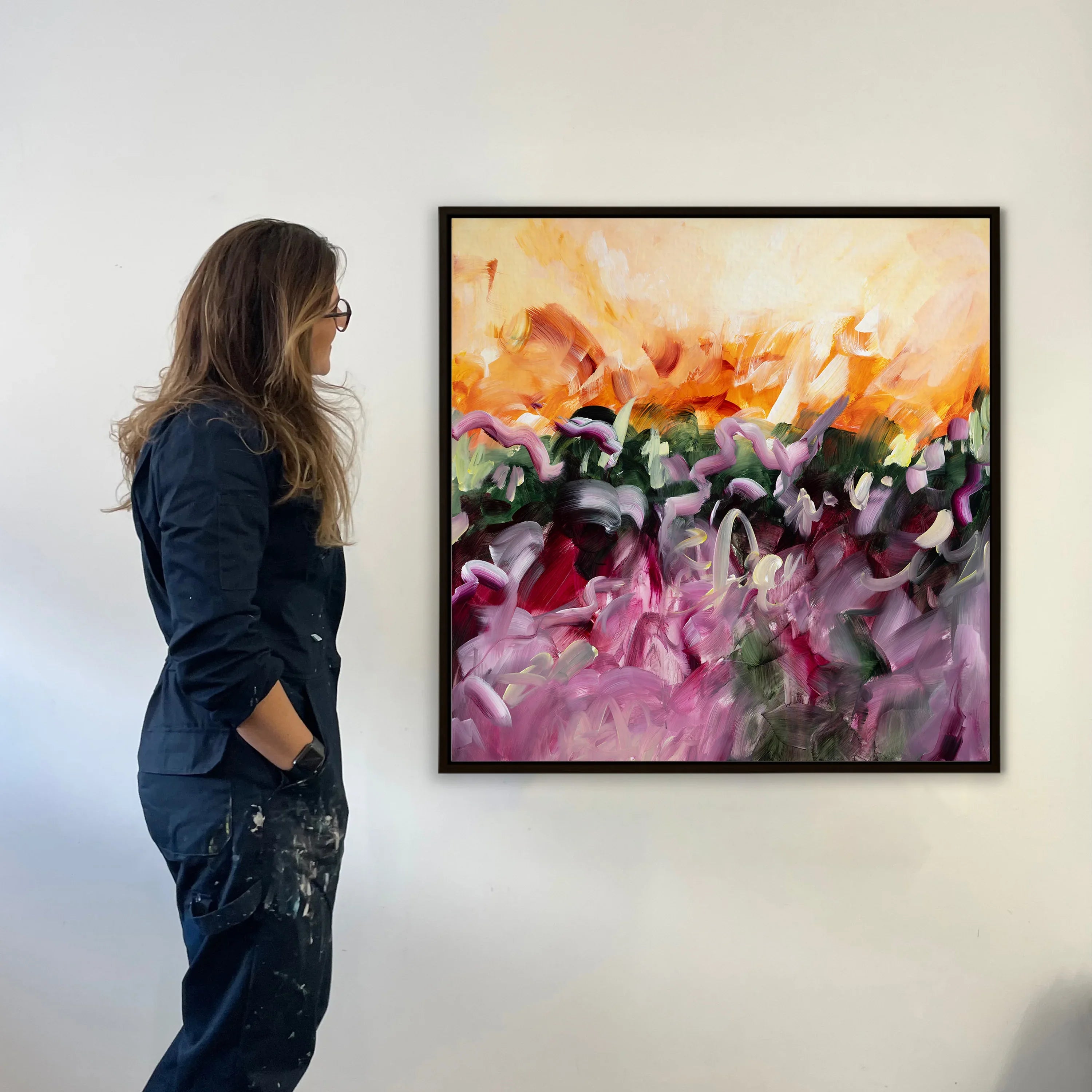 Sunset and Fields of Flowers - Joanna
