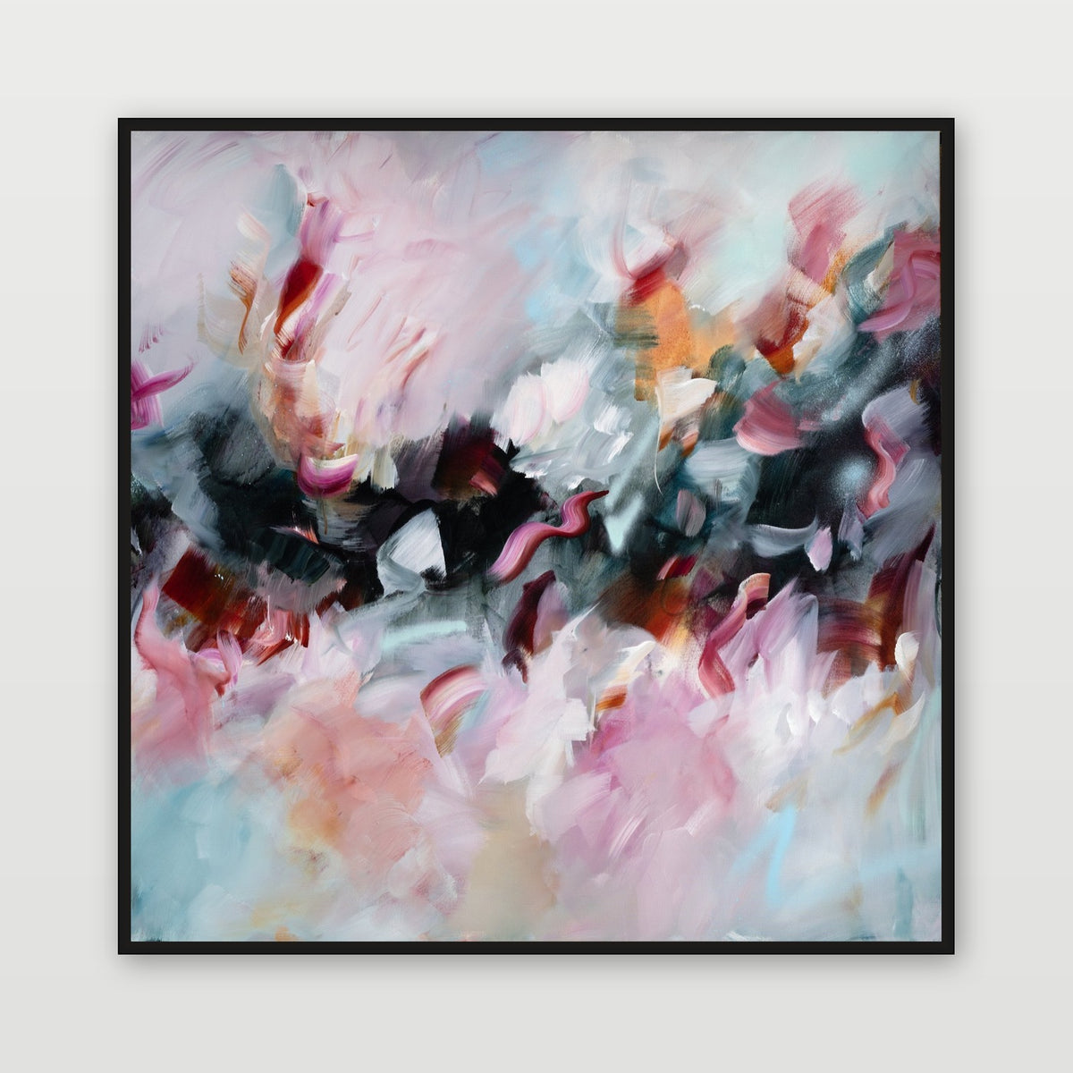Corps de Ballet 2 by Joanna Gilbert, shown in a black float frame