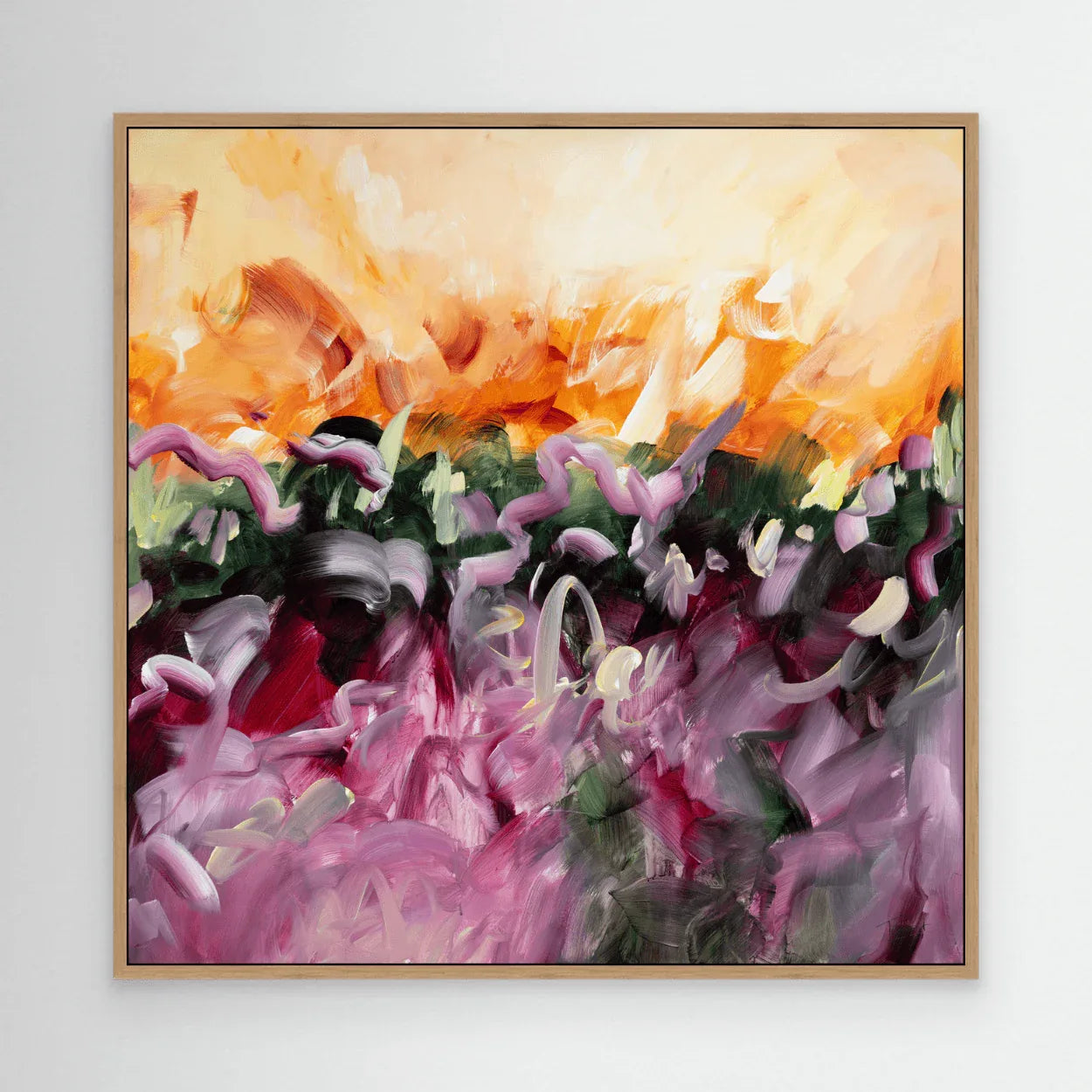 Sunset and Fields of Flowers - Joanna