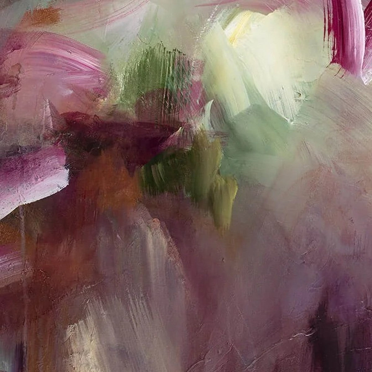 Refuge of Calm, original abstract painting by Joanna Gilbert, close detail of the colour and texture