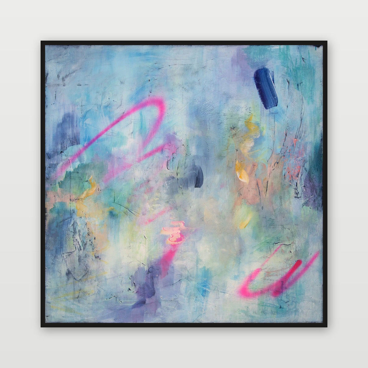 Sensation by Joanna Gilbert, shown in a black float frame