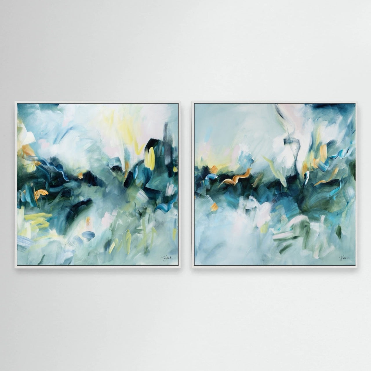 Movement in Blue (Pair)