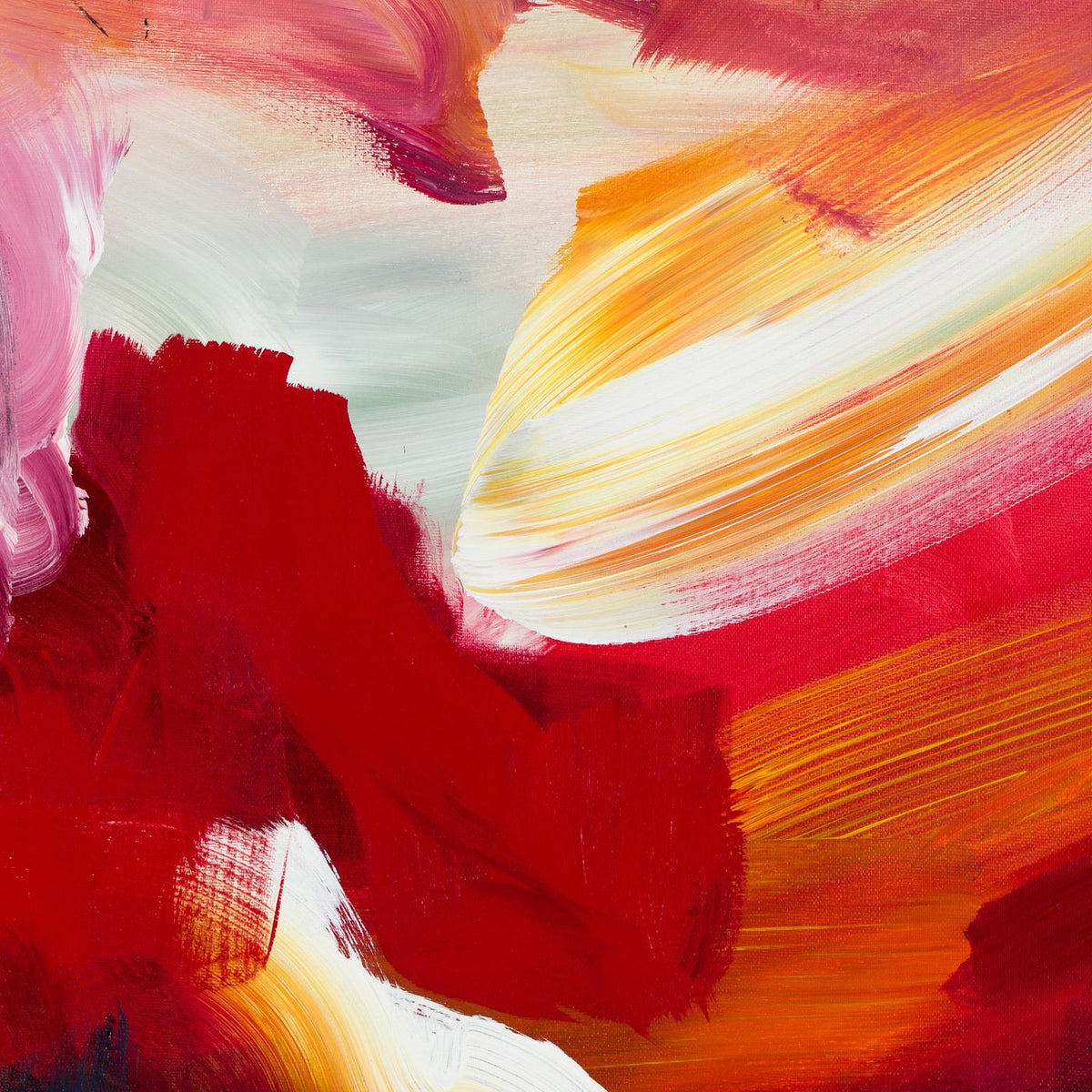 Aphrodite 1, original abstract painting by Joanna Gilbert, close detail of the paint surface