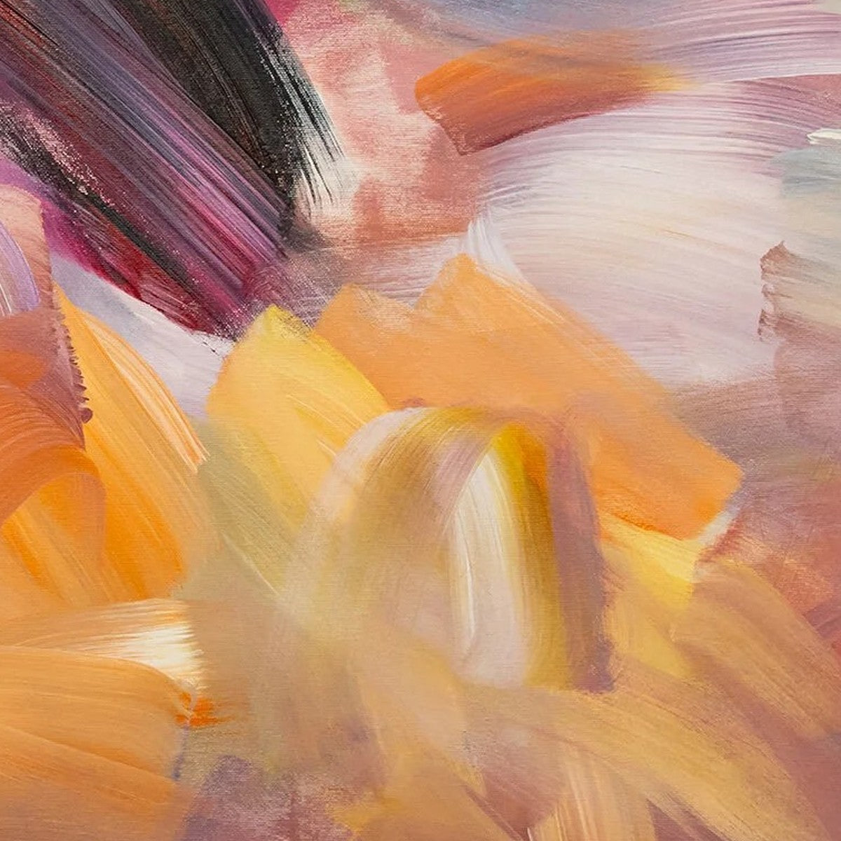 Being Human, original abstract painting by Joanna Gilbert, close detail of the colour and texture