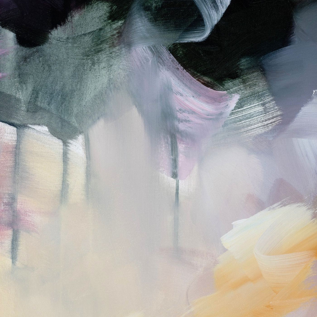 Celestial Rose 2, original abstract painting by Joanna Gilbert, detail of colour and texture