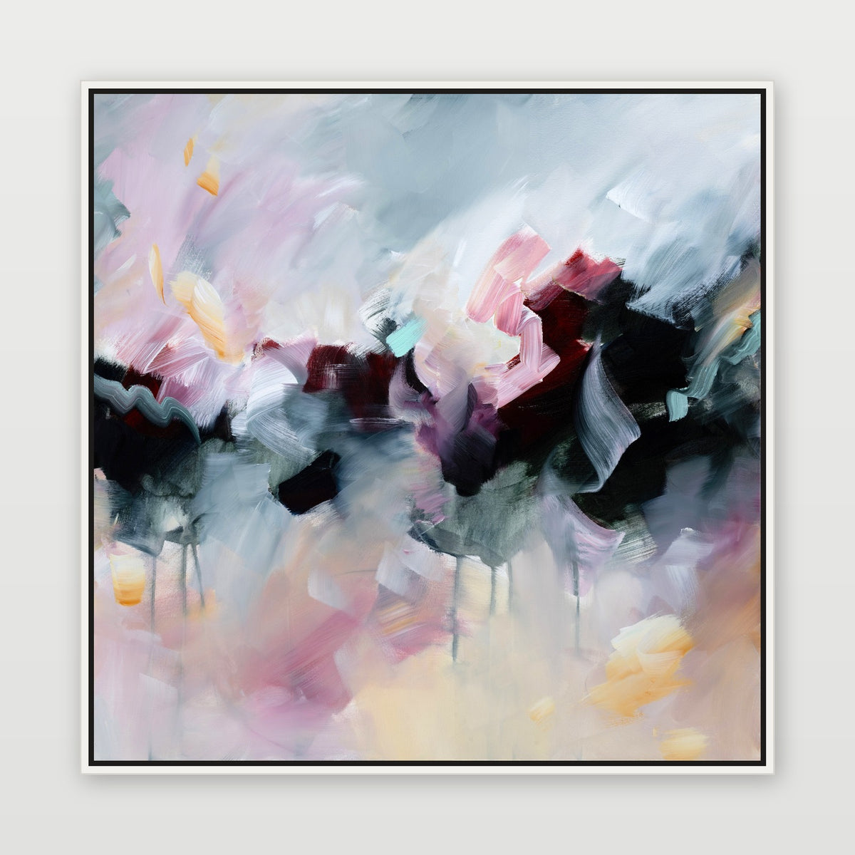 Celestial Rose 2 by Joanna Gilbert, shown in a white float frame