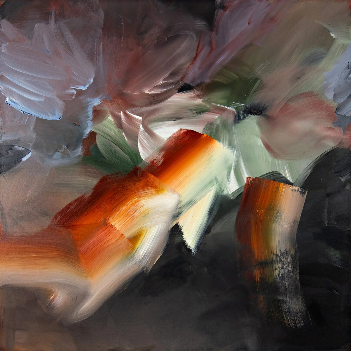 Freedom, original abstract painting by Joanna Gilbert, full view of the canvas