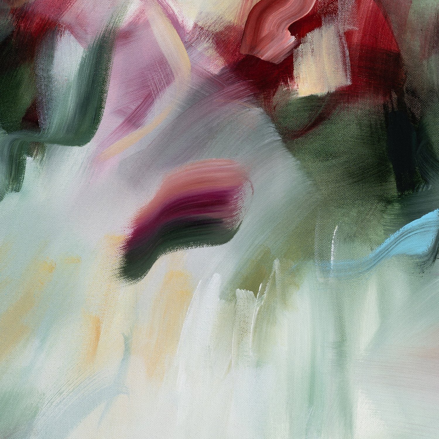 Close-up detail of A Sunset's Embrace 2, an abstract canvas print by Joanna Gilbert.