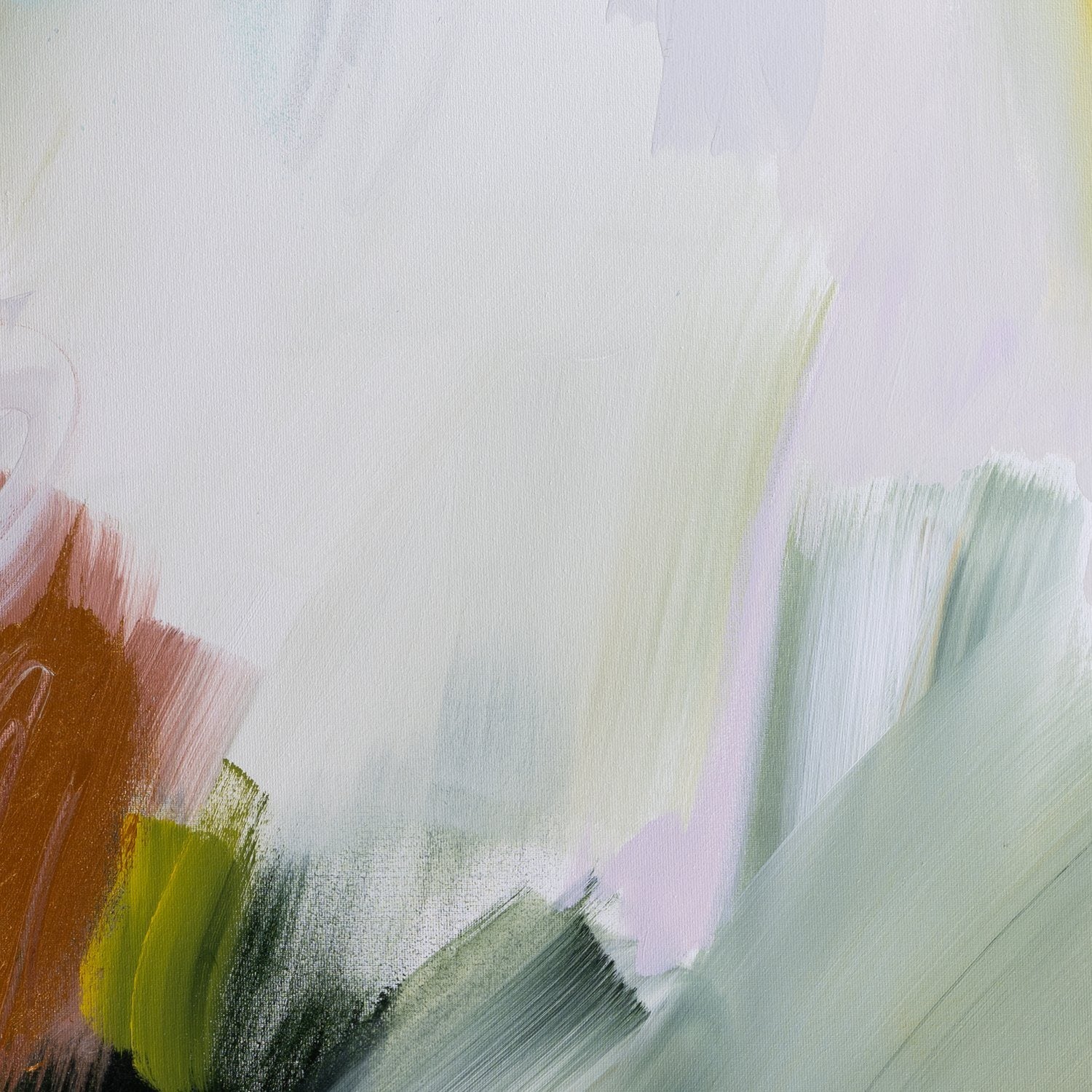 Brushwork and texture detail of Embracing the Unknown 2, an abstract canvas print by Joanna Gilbert.