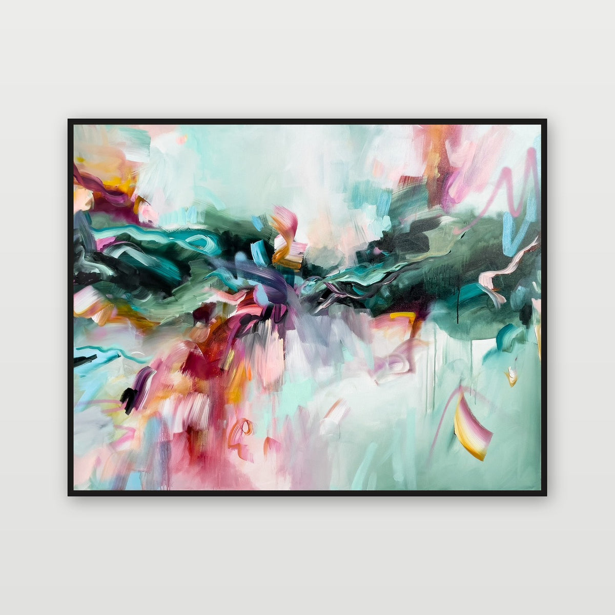 The Light Within by Joanna Gilbert, shown in a black float frame