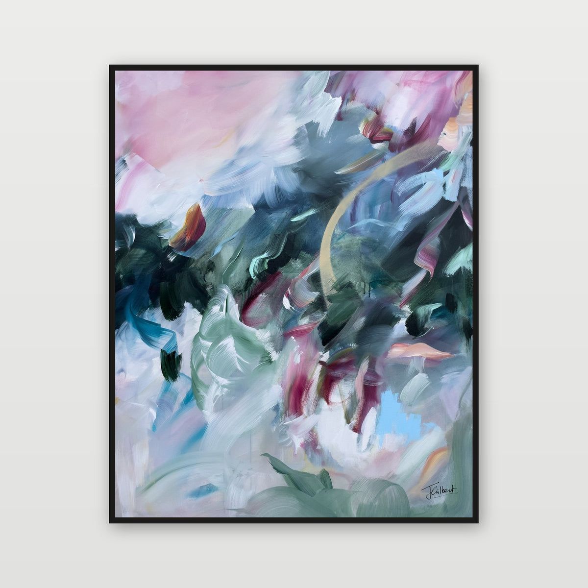Remember Who You Are 2 by Joanna Gilbert, shown in a black float frame