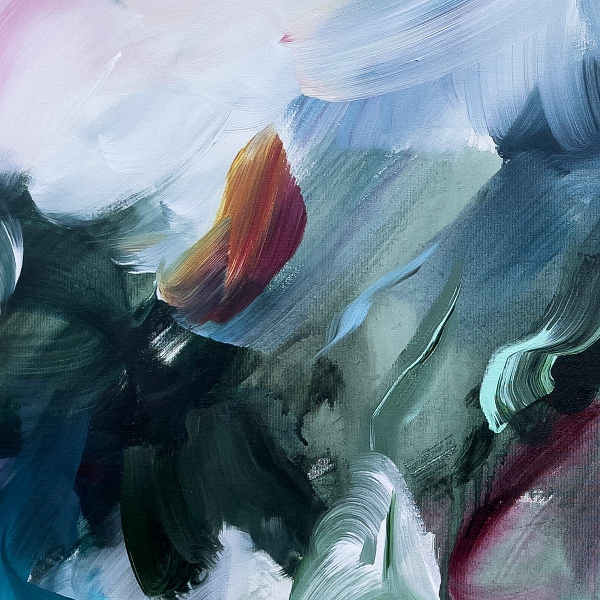 Remember Who You Are 2, close detail of the brushwork