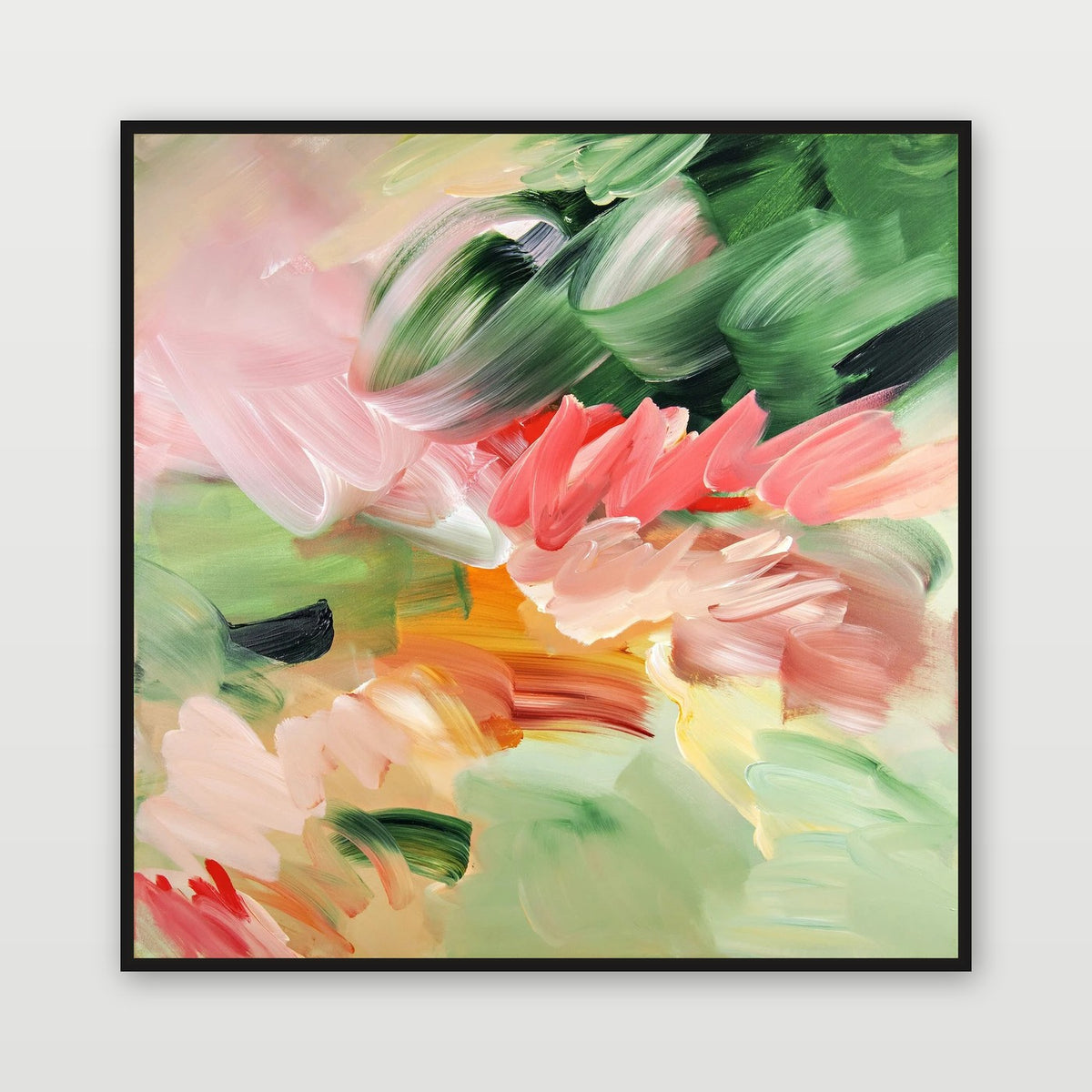 Unscripted by Joanna Gilbert, shown in a black float frame