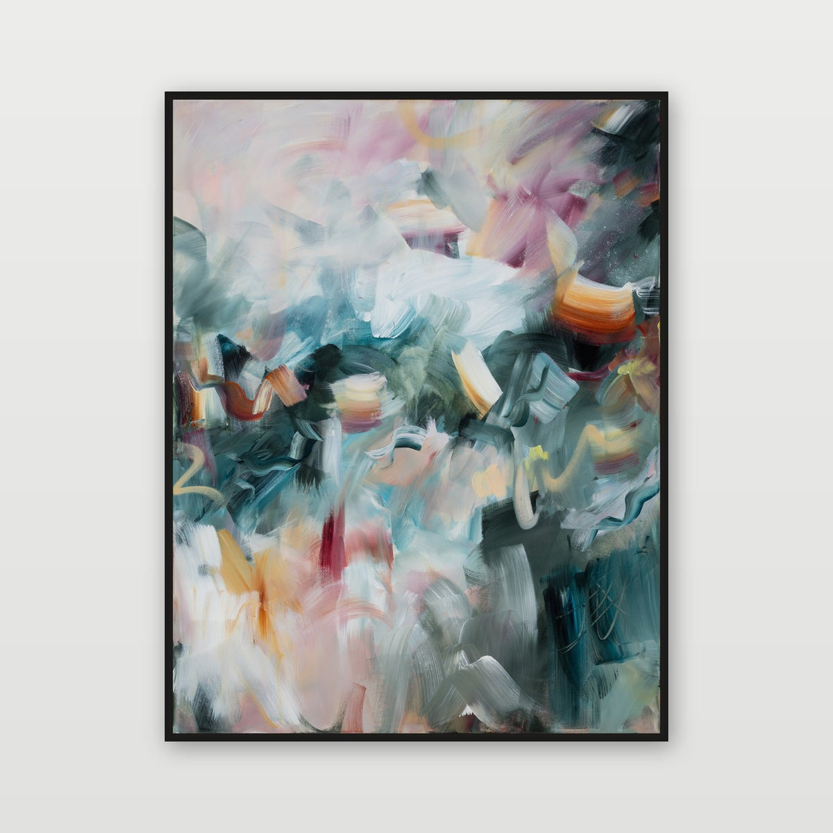 Where the Water Meets the Sky 2 by Joanna Gilbert, shown in a black float frame